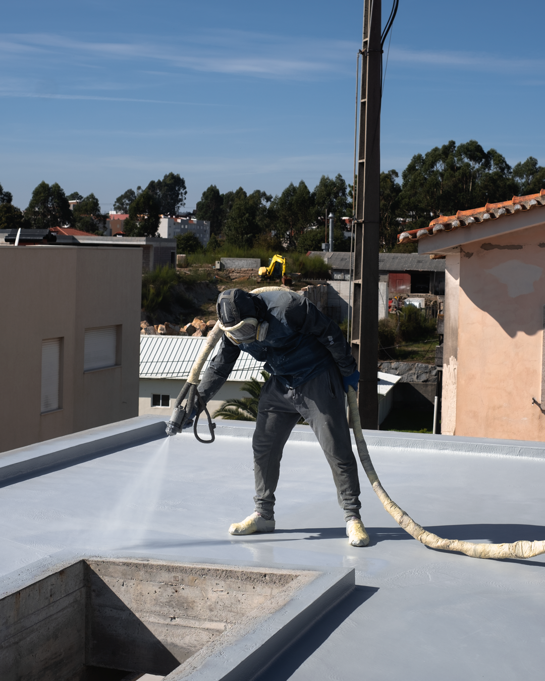Aplicação de poliureia em obra Meraky