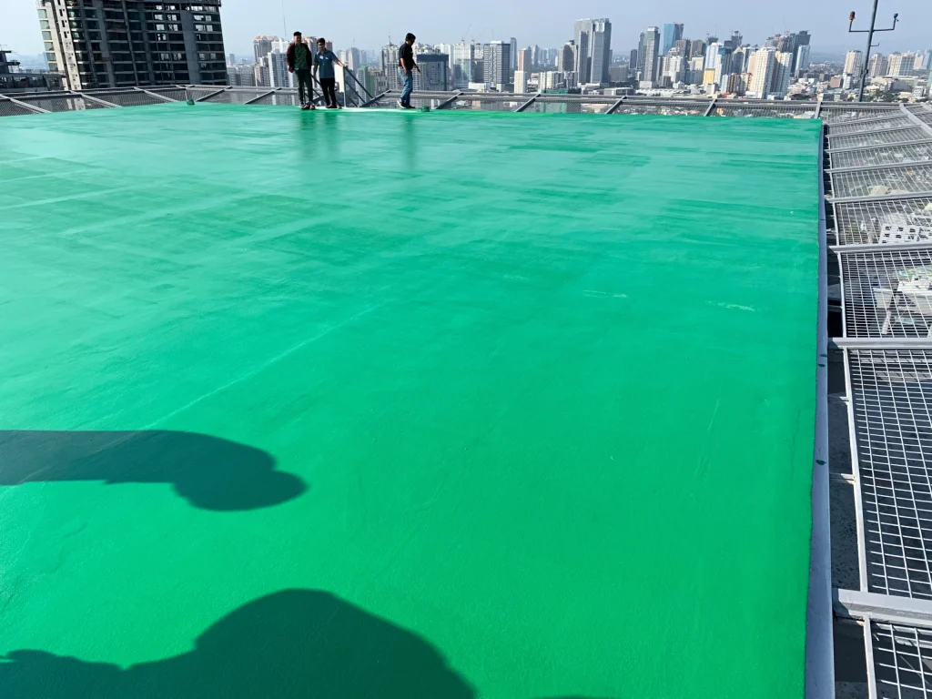 Impermeabilização e proteção antiderrapante de heliporto nas Filipinas com Sistema HYPERDESMO® — fotografia 5