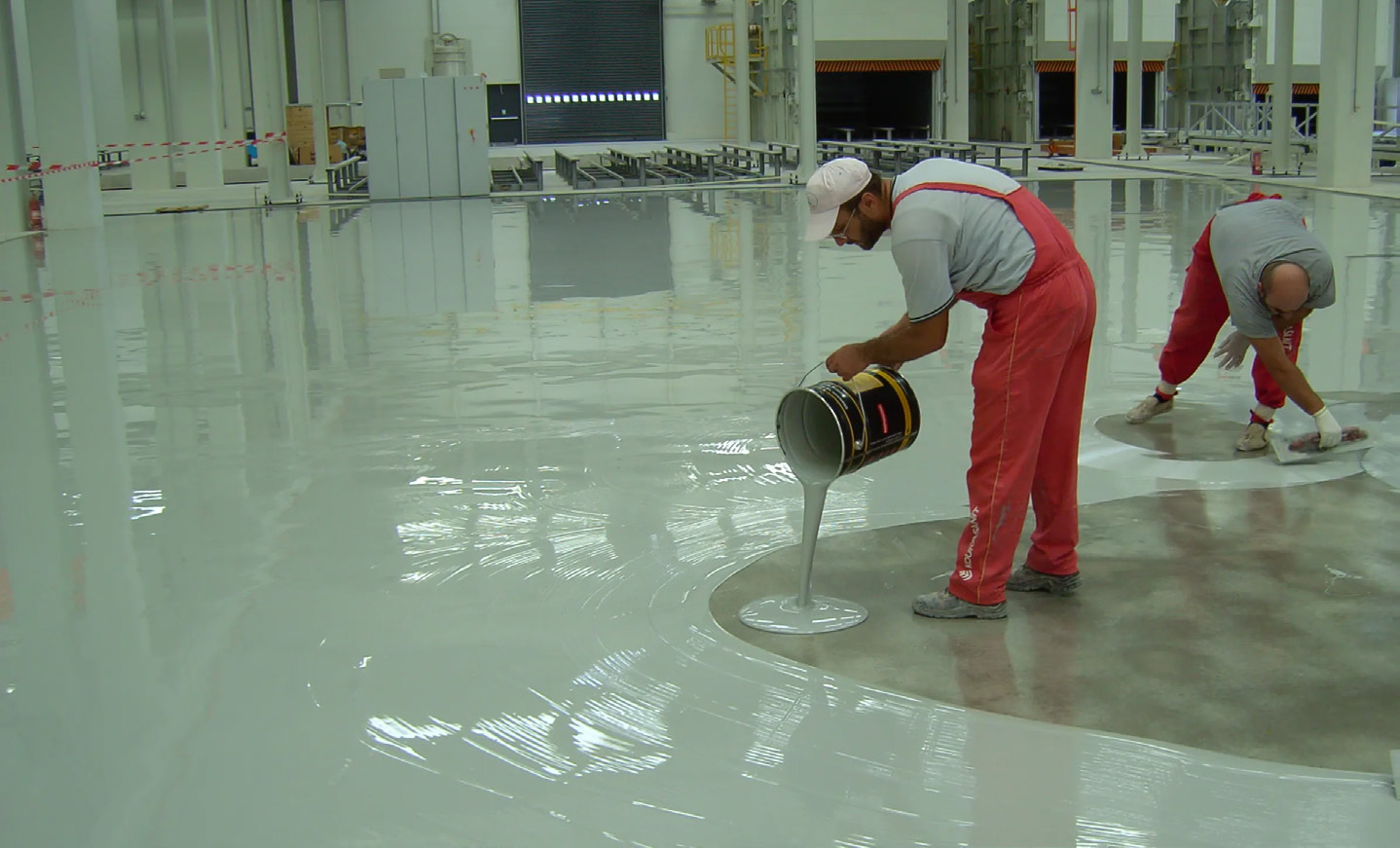 HYPERFLOOR-2K — aplicação em obra