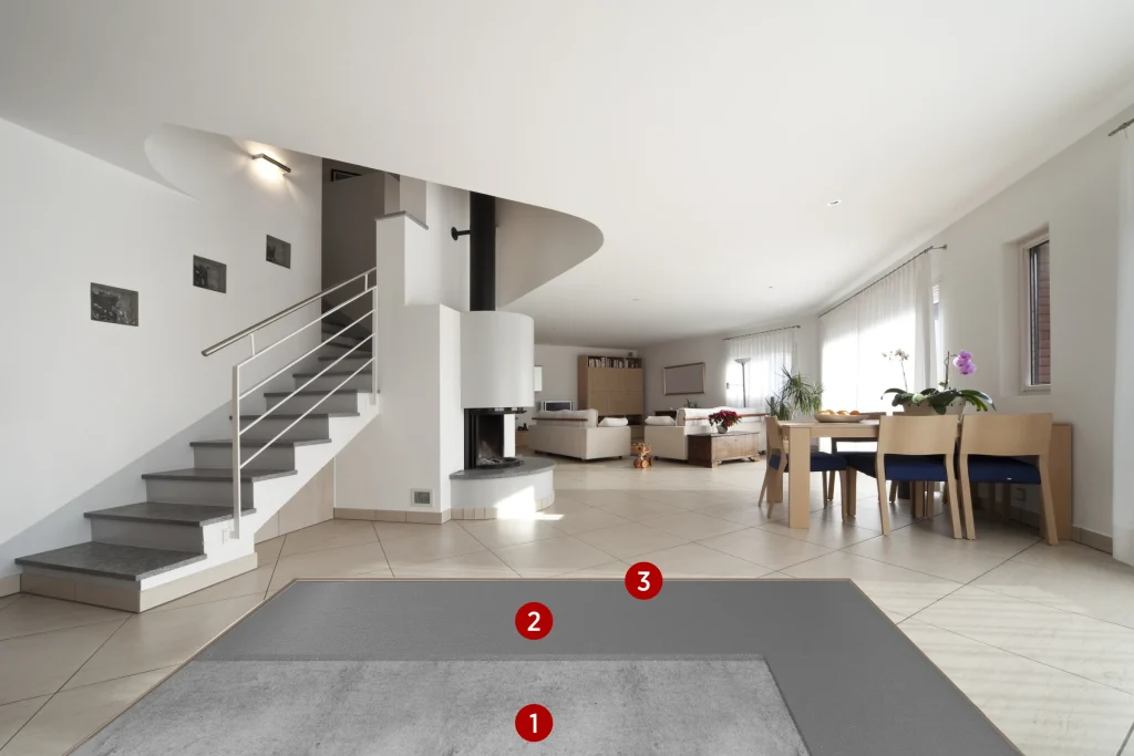 Sistema-de Regularização de Pavimentos Interiores com HYGROSMART SLU RAPID — imagem das camadas